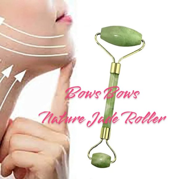 Handcrafted 100% Nature Jade roller beauty facial tool for Face , Eyes, Cheeks - Picture 5 of 9
